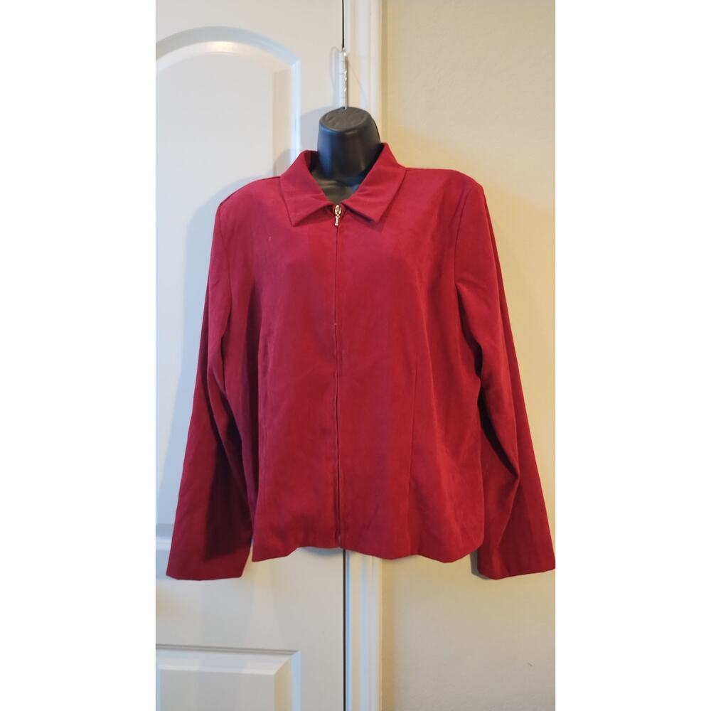 I.N Studio Woman Jacket Full Zip Red Size XL